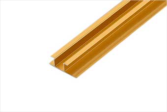 连云港航空纤维墙咔铝合金带灯中条（钛金氧化）