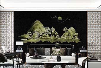 连云港森佰汇航空纤维墙咔（湖光山色）